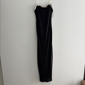 Abercrombie Black strapless slip Maxi Dress